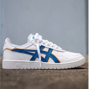 Mens ASICS Japan S (White/Lake Drive/Citrus) Size 13 Pre-Owned